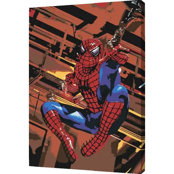 Malování podle čísel - Spiderman Velikost: 40x60cm, Rámování: Pouze srolované plátno