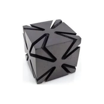 Šungitová krychle vyřezávaná 4x4 cm