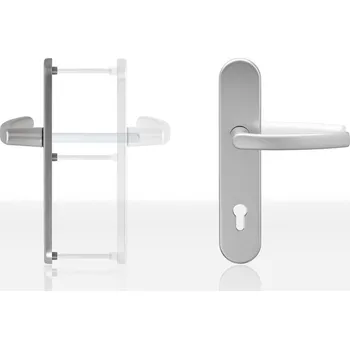 Dveřní kování Klika vnitřní BLAUGELB DGT50 PZ92, nerez matná