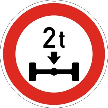 Dopravní značení Dopravní Značka B14 500 mm Zákaz vjezdu voz., hmot. na nápravu přes. vyz. mez