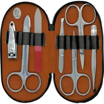 Manikúra Pauline Oval 7ks Brown E/P 48242