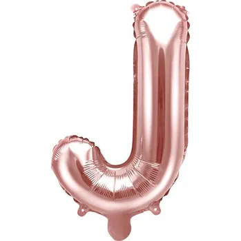 Balónek Fóliové písmeno J - rose gold, 40 cm