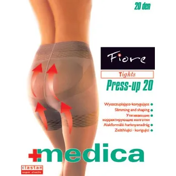 Dámské punčochy PRESS UP 20den-punčochové kalhoty Fiore grafit-šedé 3-M (zpevnující linii břicha,boků a zvedající hýždové partie)