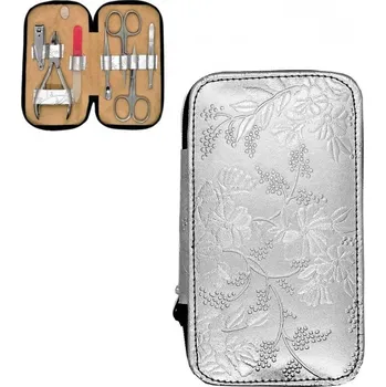 Manikúra Pauline Oblong 7ks SilverFlowers E/P 48253