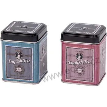 Dóza na potraviny SIR NELTON'S plechová dóza na čaj 7421 s nápisem English Tea | 2-MIX