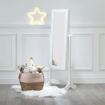 Zrcadlo Atmosphera Zrcadlo se šperkovnicí bílé