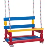 Teddies Houpačka dřevěná barevná 38x30cm