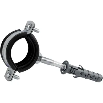 Vodovodní potrubí Kotvící objímka kovová 3"s gumou,šroubem a hmoždinkou