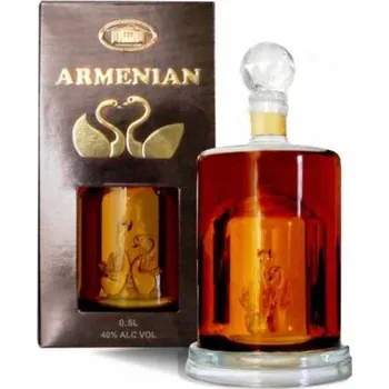 Brandy Proshyan decanter "Labuť" 10y 0,5l 40% (karton)