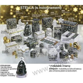 Dóza na potraviny STELLA 2610 vločky s hologramem tmavozelená