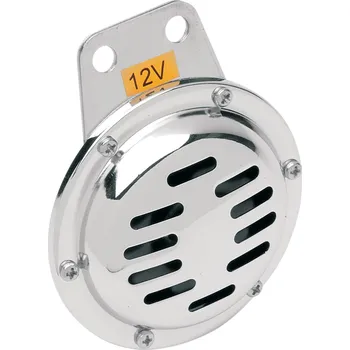 Houkačka Klakson - zvonek na motocykl CHRIS PRODUCTS HORN 12V 2-TERMINAL 4" velikost 102 mm (4"), 12V 3A, hladina hlučnosti db rating 90-115 (prémiový motocyklový zvonek )