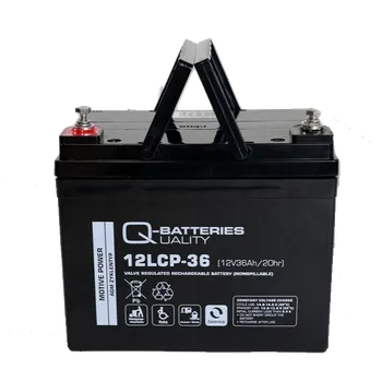 Trakční baterie O-Batteries 12LCP-36, 12V, 36Ah C5, Trakční AGM baterie (AGM trakční akumulátor)