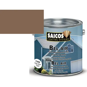 barva a nátěr na dřevo Saicos BelAir vodou ředitelný olejový nátěr - šedohnědá krycí 7280; 10L + dárek k objednávce nad 1000Kč