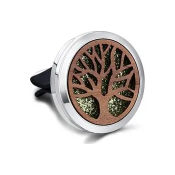 Aroma difuzér Vůně do auta Aroma difuzér dřevo Strom života (Vaše jedinečná, originální přírodní vůně = Aroma difuzér do auta dřevěný, Váš osobní parfém do auta.)