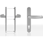 Dveřní kování klika-klika BLAUGELB DGT35, PZ92, RAL8077 hnědá