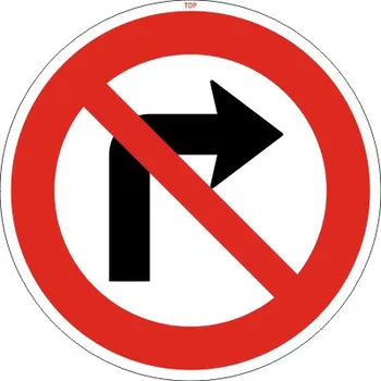 Dopravní značení Dopravní Značka B24a Zákaz odbočování vpravo