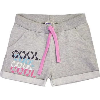 Dívčí kraťasy Dívčí kraťasy - WINKIKI WTG 01804, světle šedý melír Barva: Světle šedý melír, Velikost: 140