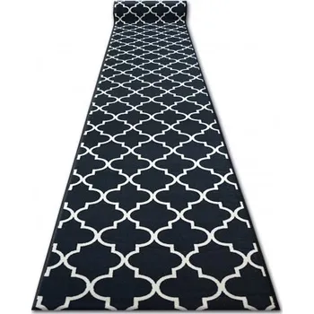 Koberec Associated Weavers Běhoun pogumovaný Trellis 30350 černý Šíře: 67 cm