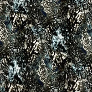 Úplet N3680, zelenohnědý vzor, š.150