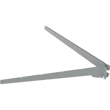 Prodejní regál Konzola dvojitá půlkruh/lichoběžník 500 mm - levá - Wexta