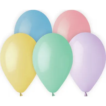 Balónek Latexové balónky Premium 5ks světlé barvy