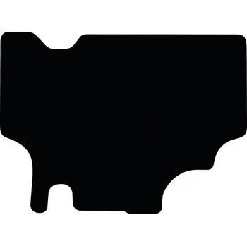 Koberec GRANIT koberec do traktoru Deutz Fahr DX, Starcab (do 1988) rohožka do traktoru velur černá, rohož do traktoru