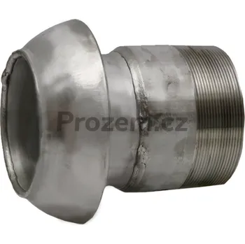 rozdělovač topení Samec/V-díl Perrot 5"/133 mm s vnějším závitem 5"/139,7 mm, nerezová ocel, Optima