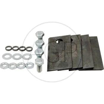 Sada 45ks nožů 35 mm pro robotické sekačky Husqvarna, Partner 2 otvory, šrouby