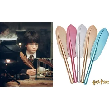 Seriál gelové psací pero Harry Potter (brk) stříbrné