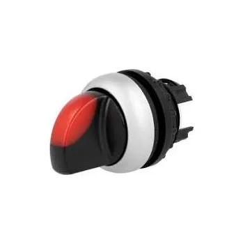 Elektroinstalační materiál EATON ELECTRIC Přepínač: otočný 3 polohy 22mm červená Podsv: M22-FLED,M22-LED