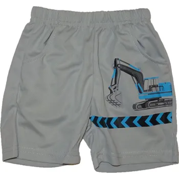 Chlapecké kraťasy Chlapecké slabé kraťasy se modrým bagrem. 122