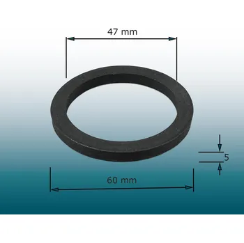 Těsnění mezi nádrž a vypouštěcí ventil T101 - 60x47x5 mm - guma - G2/95H