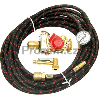 Sada na opravu pneumatiky Univerzální pneumatický set na dohušťování pneumatik s tlakoměre