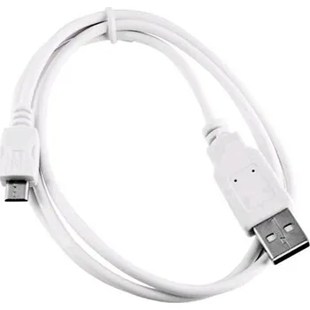 Datový kabel C-TECH USB 2.0 AM/Micro 1 m bílý