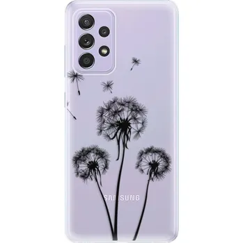 Telefonní příslušenství Odolné silikonové pouzdro iSaprio - Three Dandelions - black - Samsung Galaxy A52/A52 5G
