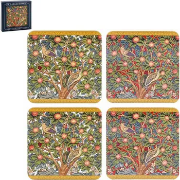 prostírání Leonardo, Anglie Leonardo - Korkové prostírání pod skleničky "Woodpecker" /11*10 cm/ - 4 ks