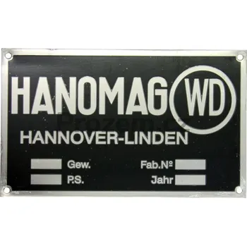 Auto-moto Štítek typový