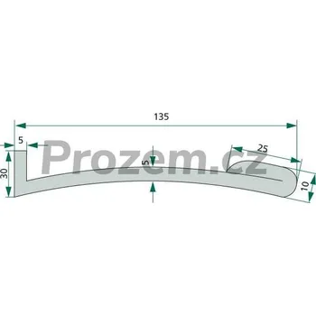 Blatník karosérie Oblé plastové rozšíření zadních blatníku