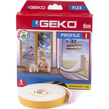 Těsnění do okna a dveří Těsnění I 9x3mm-6m bílé 2x3m 105025