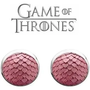 náušnice Hra o trůny dračí vejce růžová