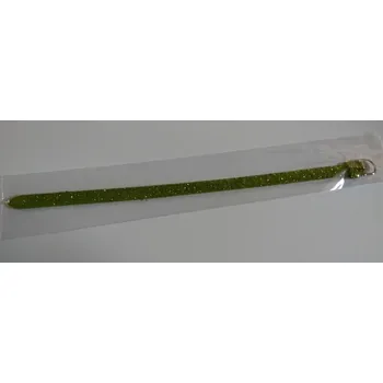 Náramek řemínek k navlékání korálků zelená