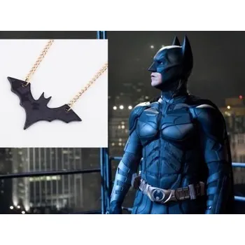 Seriál DC Comics řetízek Batman logo černý