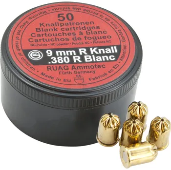 Příslušenství pro sportovní střelbu Ruag Geco Startovací náboje revolver 9 mm 50 ks