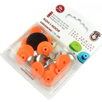 Knoflík Knoflík dressking 10ks reflexní oranžová 930