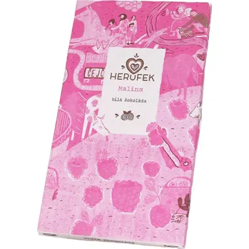 Čokoláda BIO Malinová čokoláda - bílá, 50 g
