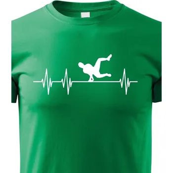 Chlapecké tričko Dětské tričko - Tep Parkour, Barva Zelená, Velikost 110 cm/4 roky, Canvas Dětské tričko Bezvatriko.cz 0797