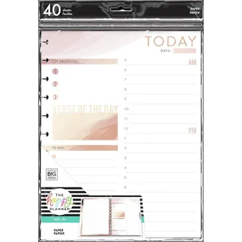 Náplň do diáře Me and My Big Ideas Poznámkové listy Happy Planner BIG - Daily Schedule and Gratitude