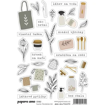 samolepka Papero amo - Samolepky arch - VENKU / Jsem EKO