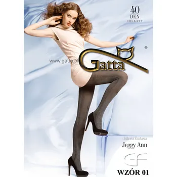 Dámské punčochy JEGGY ANN 01 40den-punčochové kalhoty Gatta fumo-tmavě šedé 2-S