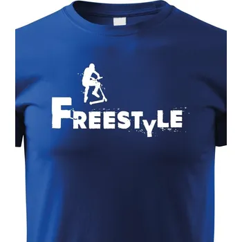 Chlapecké tričko Dětské tričko - Freestyle koloběžka, Barva Modrá, Velikost 158 cm/12 roků, Canvas Dětské tričko Bezvatriko.cz 0798 - DTF/DTG